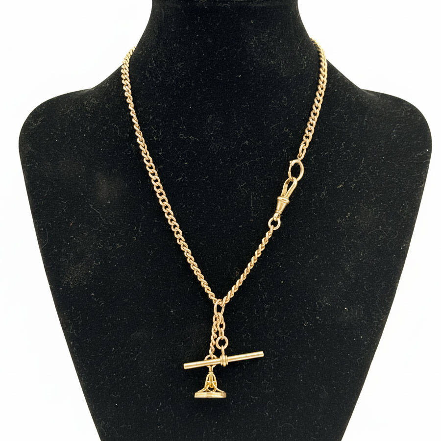 Victorian 9ct Rose Gold Fob Chain