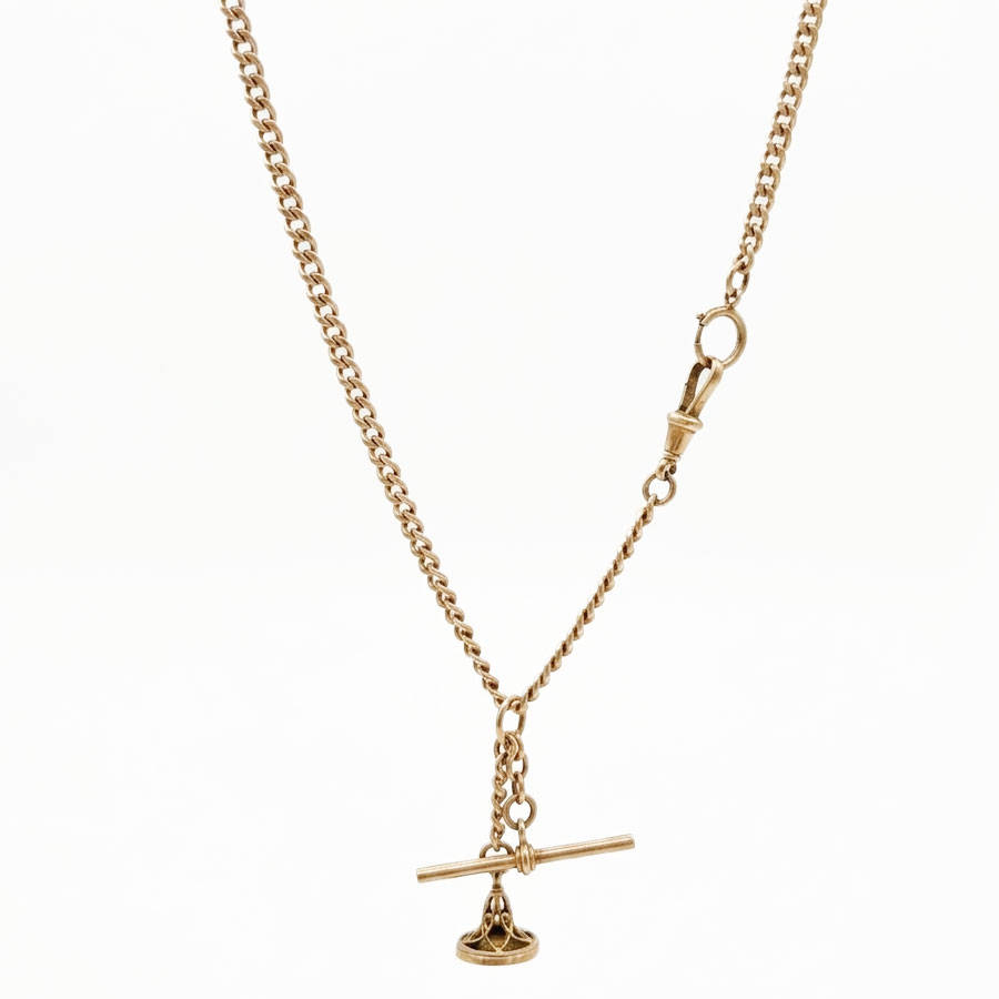 Victorian 9ct Rose Gold Fob Chain