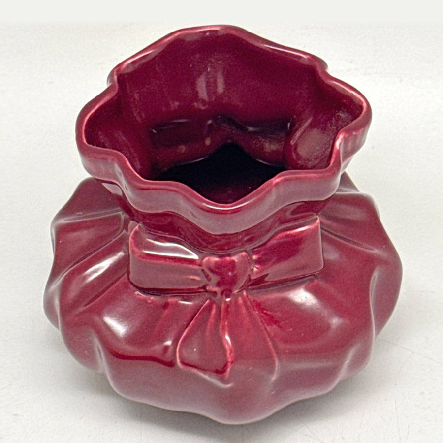 Lucia Ware Burgundy Ribbon Vase By Boksburg East Pottery C1970