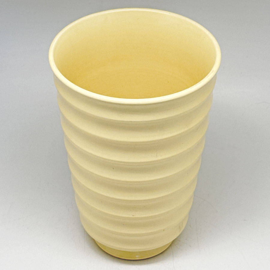 Wedgwood Keith Murray Ribbed Straw Vase C1930