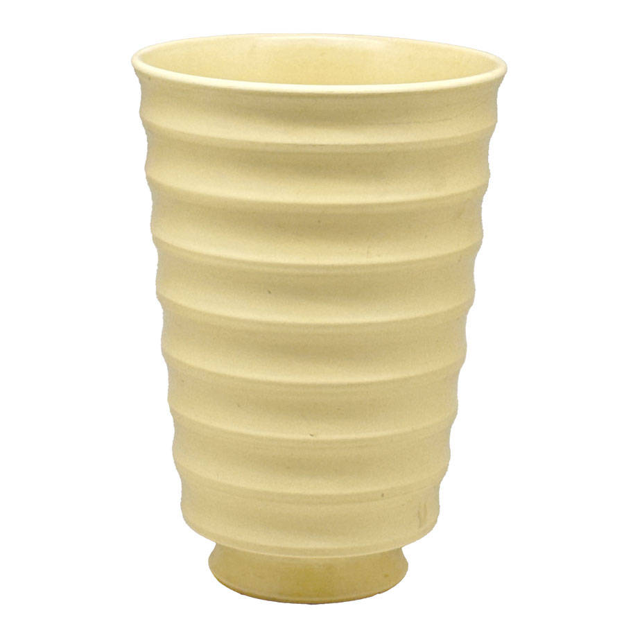 Wedgwood Keith Murray Ribbed Straw Vase C1930