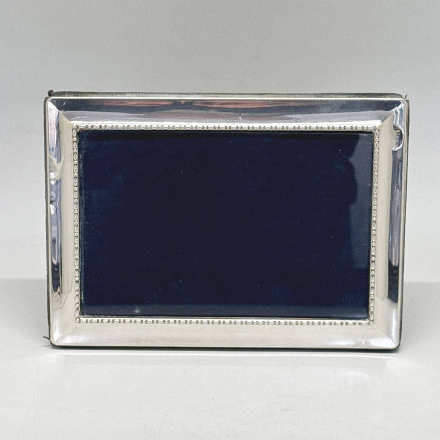 Carrs Silver Picture Frame Reeded Border Sheffield 2000