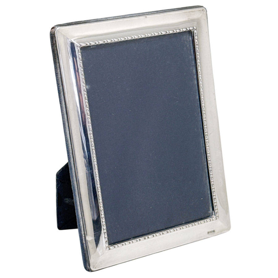 Carrs Silver Picture Frame Reeded Border Sheffield 2000
