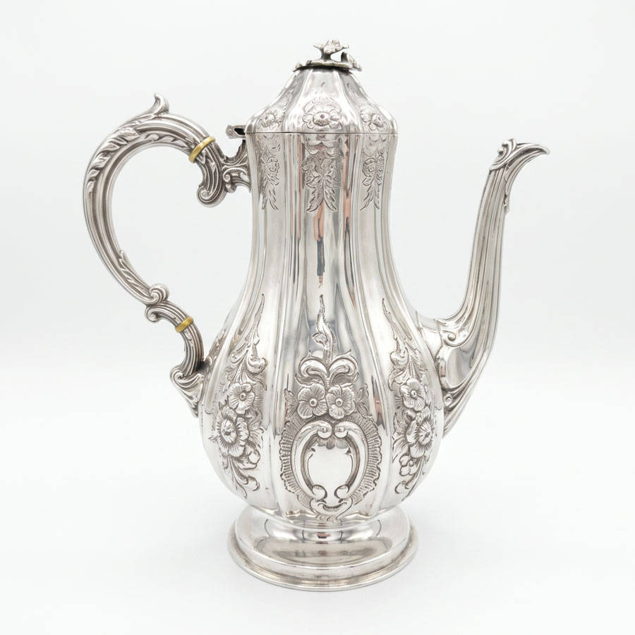 Hallmarked Victorian Silver Four Piece Tea Set