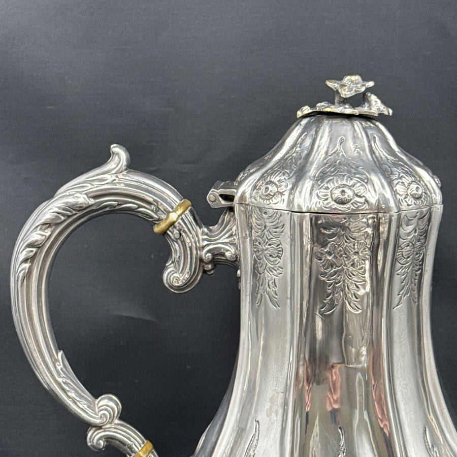 Hallmarked Victorian Silver Four Piece Tea Set