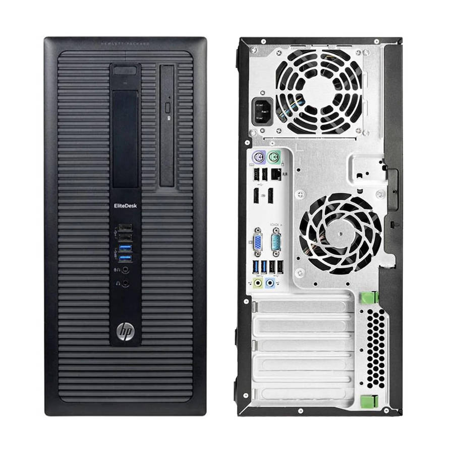 HP EliteDesk 800 G1 Tower PC Desktop Combo - Core i5-4th Gen, 8GB, 256GB SDD + 500GB Sata HDD, Wi...