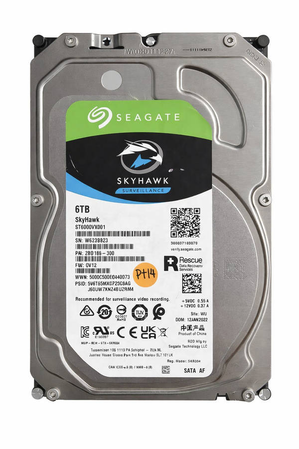 Seagate SkyHawk 6TB 3.5  SATA HDD Hard Drive (For DVR /NVR /File Storage/ Gaming)  Refurbished