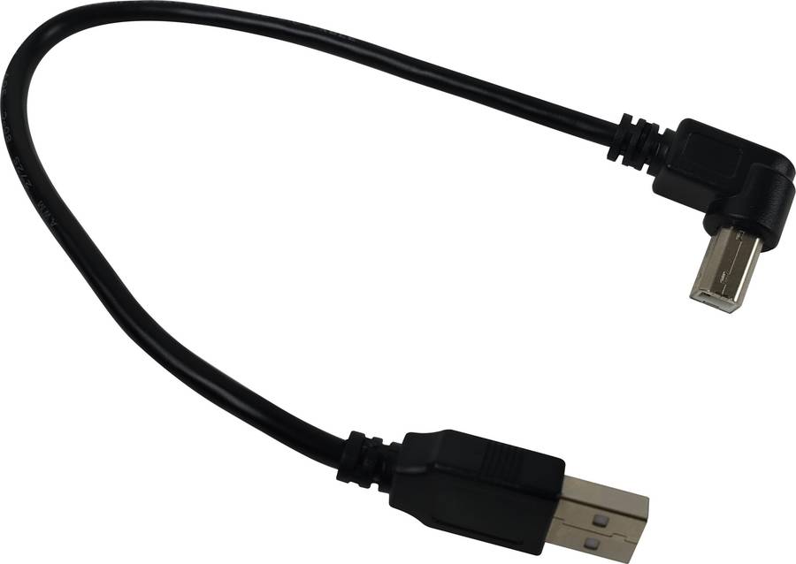 RIGHT ANGLE USB 2 TO TYPE B