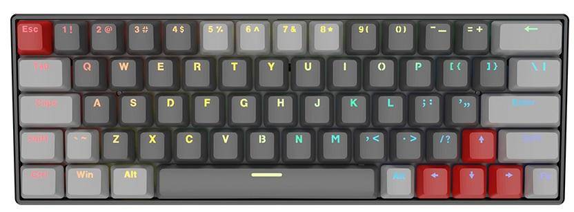ZERO MINI GAMING KEYBOARD DARK GREY