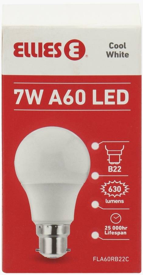 Ellies 7W A60 Residential LED E27-Cool White