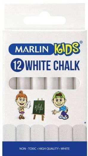 Marlin Kids Chalk 12 White - Open Box