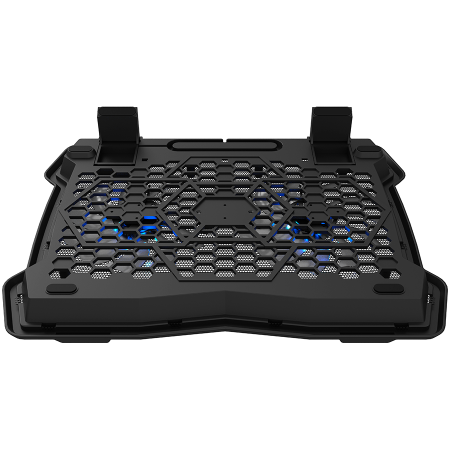 CANYON NS03, Cooling stand dual-fan with 2x2.0 USB hub, support up to 10-15.6 laptop, ABS plastic...