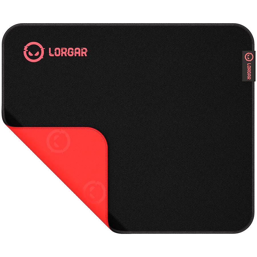 Lorgar Main 323, Gaming mouse pad, Precise control surface, Red anti-slip rubber base, size: 360m...