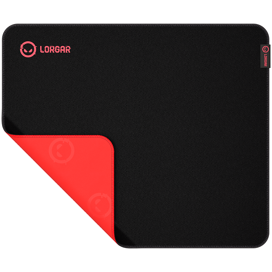 Lorgar Main 325, Gaming mouse pad, Precise control surface, Red anti-slip rubber base, size: 500m...