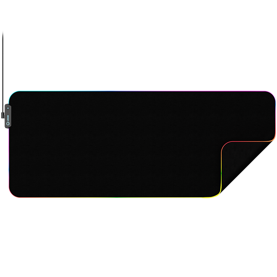 Lorgar Steller 919, Gaming mouse pad, High-speed surface, anti-slip rubber base, RGB backlight, U...