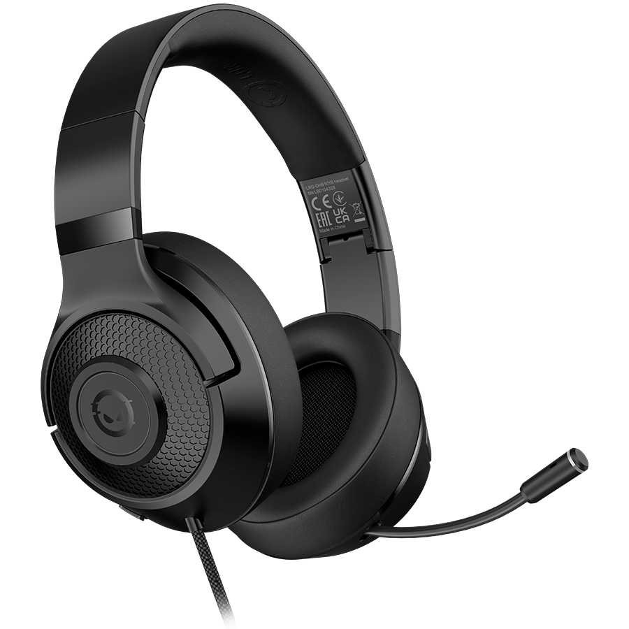 LORGAR Noah 101, Gaming headset with microphone, 3.5mm jack connection, cable length 2m, foldable...