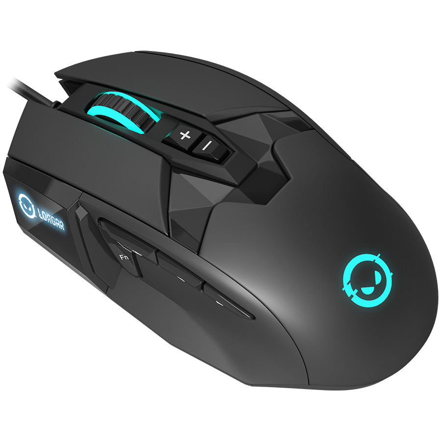 LORGAR Stricter 579, gaming mouse, 9 programmable buttons, Pixart PMW3336 sensor, DPI up to 12 00...