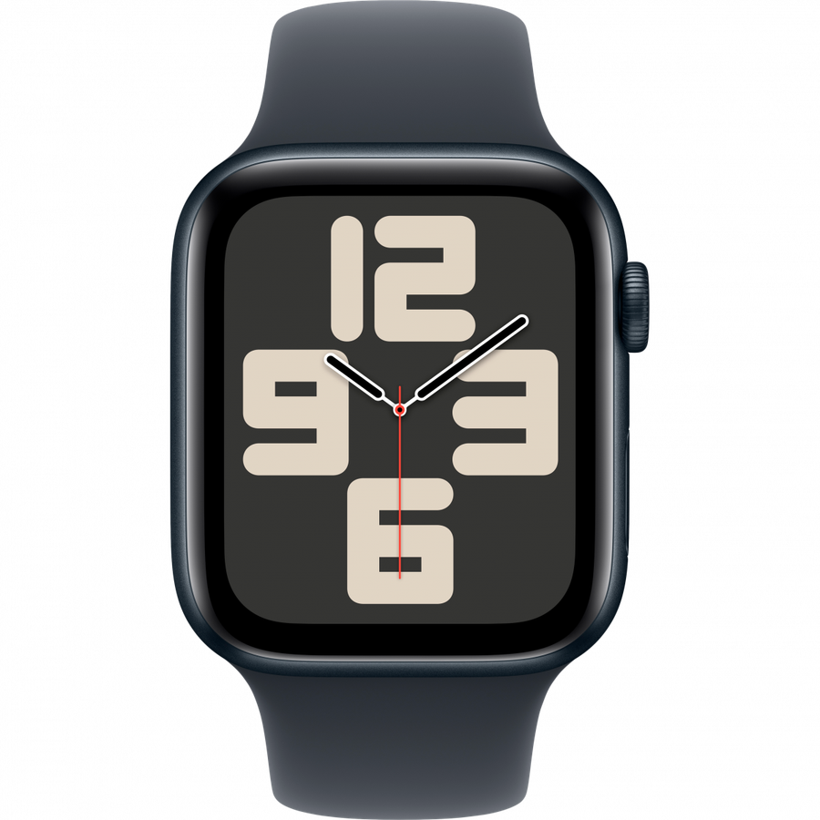 Apple Watch SE GPS + Cellular 44mm Midnight Aluminium Case with Midnight Sport Band - S/M,Model A...