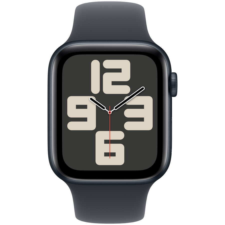 Apple Watch SE GPS + Cellular 44mm Midnight Aluminium Case with Midnight Sport Band - S/M,Model A...