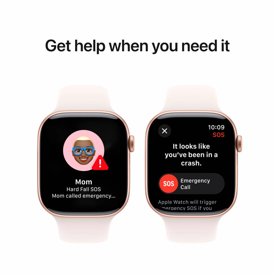 Apple Watch Series 10 GPS + Cellular 46mm Rose Gold Aluminium Case with Light Blush Sport Band - ...
