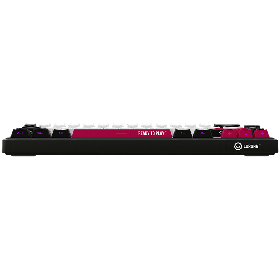LORGAR KBP70MW, Wireless 65% Mechanical Gaming Keyboard Pro, Black/red, EN layout