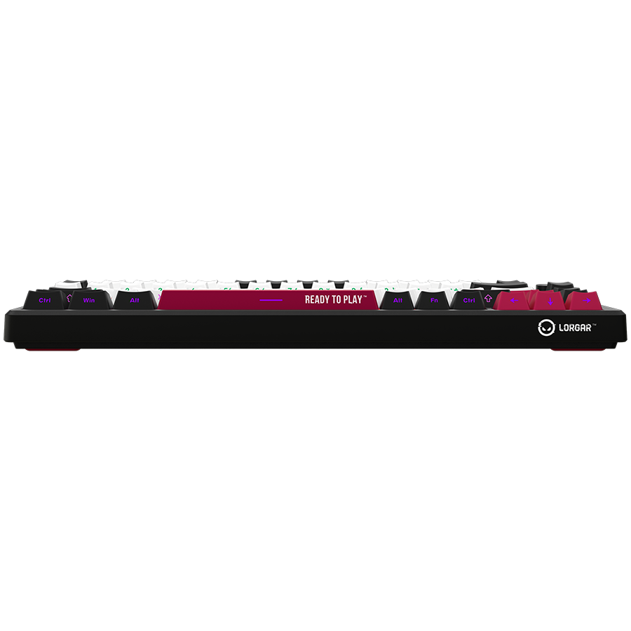 LORGAR KBP7075W, Wireless 75% Mechanical Gaming Keyboard Pro, Black/red, EN layout