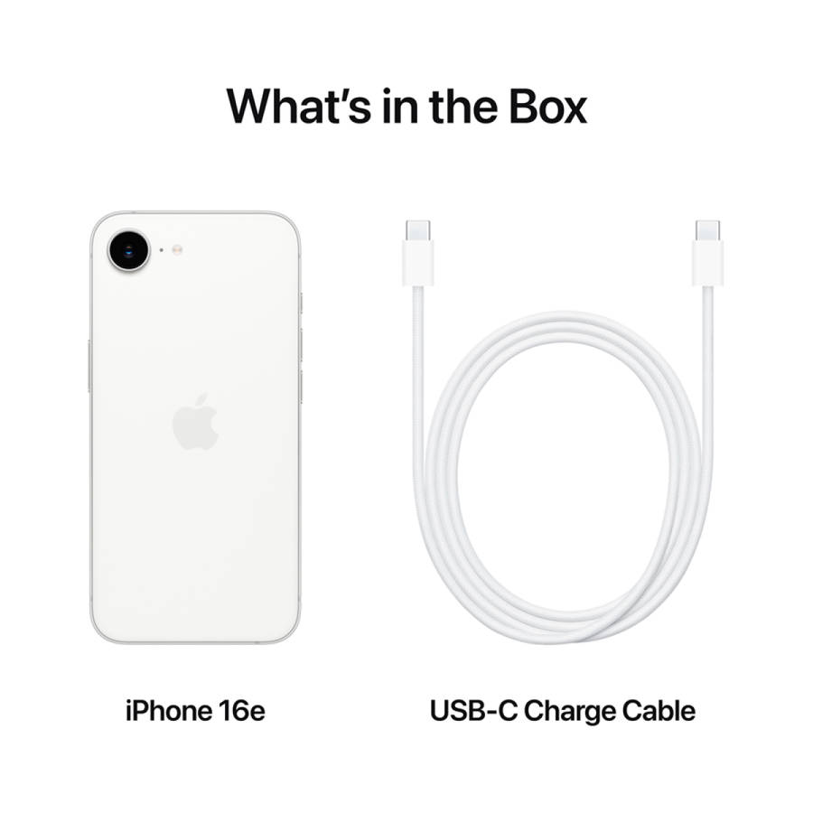 iPhone 16e 128GB White,Model A3409
