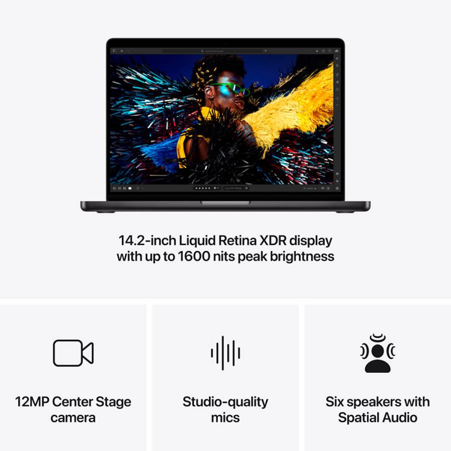 14-inch MacBook Pro: Apple M4 Pro chip with 14core CPU and 20core GPU, 24GB, 1TB SSD - Spac...
