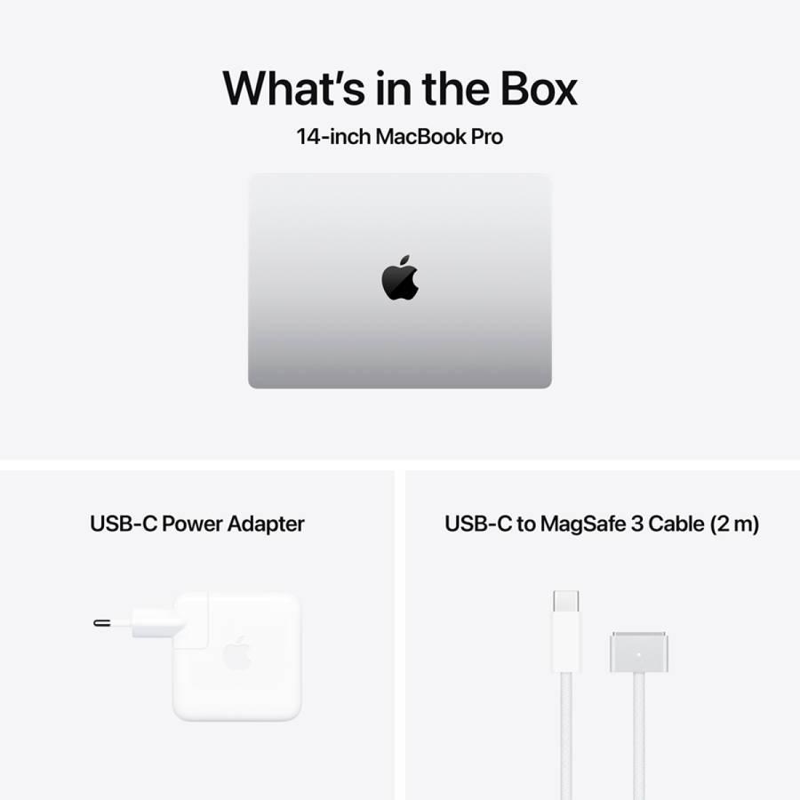 14-inch MacBook Pro: Apple M4 chip with 10core CPU and 10core GPU, 24GB, 1TB SSD - Silver,M...