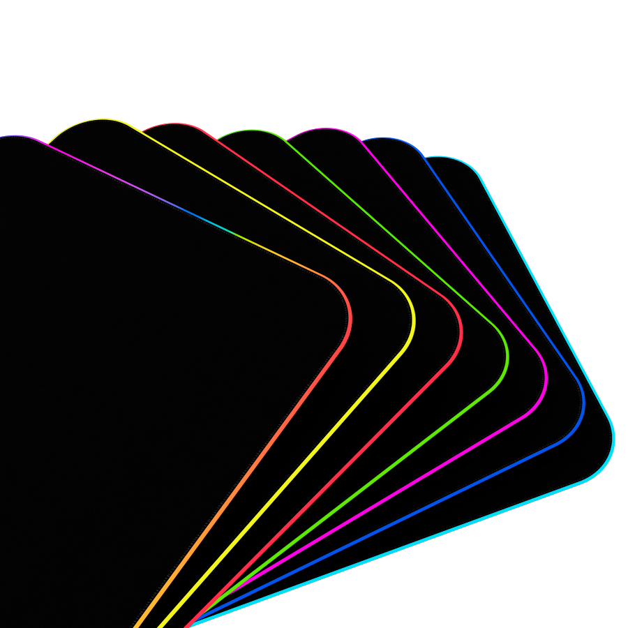 Lorgar Steller 913, Gaming mouse pad, High-speed surface, anti-slip rubber base, RGB backlight, U...