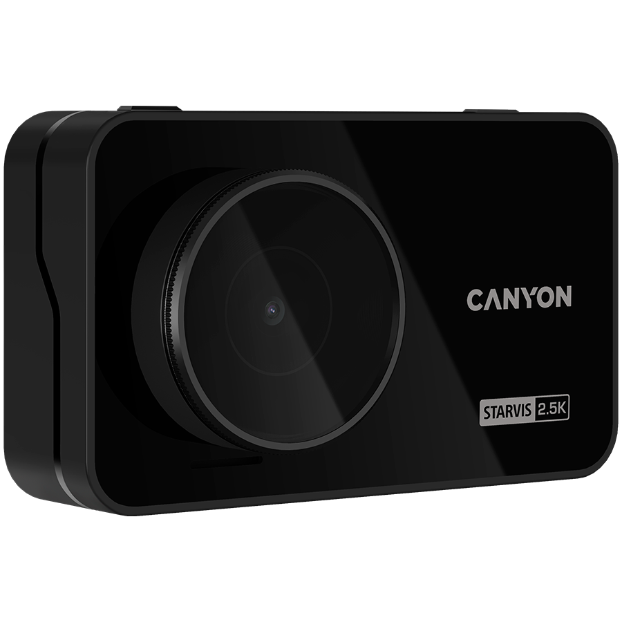CANYON car recorder DVR25GPS WQHD 2.5K 1440p Wi-Fi GPS Black
