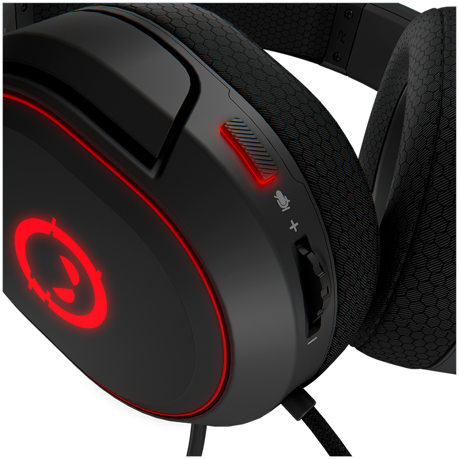 LORGAR Kaya 460, USB Gaming headset with microphone, CM108B, RGB backlight, Plug&Play, USB-A conn...