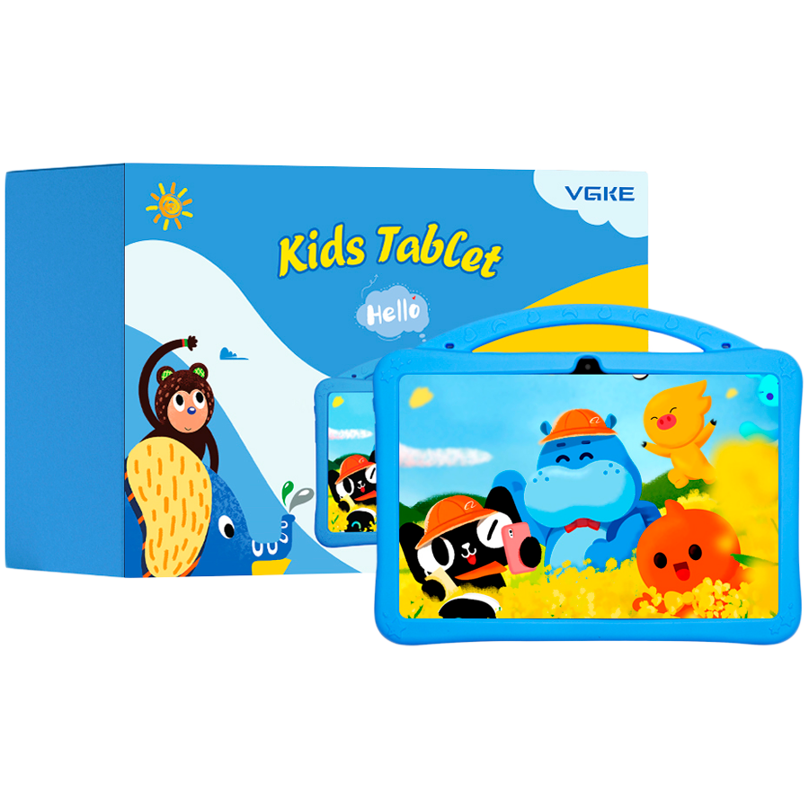 VGKE 10.1" HF IPS Kids Tablet - Mediatek MT6737 CPU, 2GB RAM, 32GB Storage, 3G + Wifi, Bluetooth ...