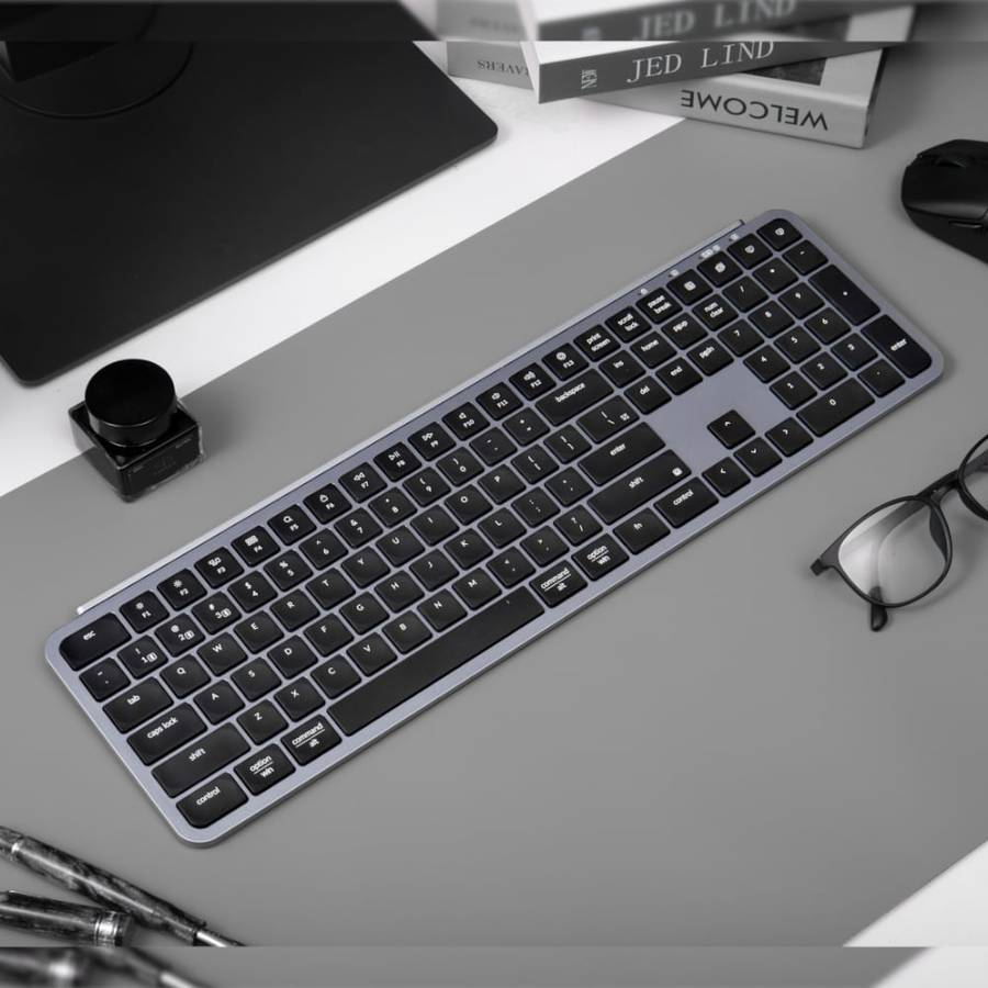 Keychron B6 Pro Ultra-Slim 100% Wireless Keyboard - Space Grey