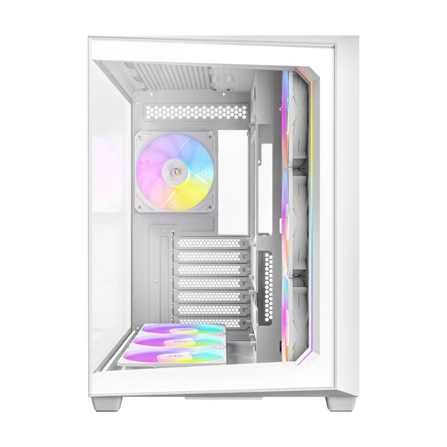 Antec C5 ARGB ATX DUAL Mid Tower Gaming Chassis - White