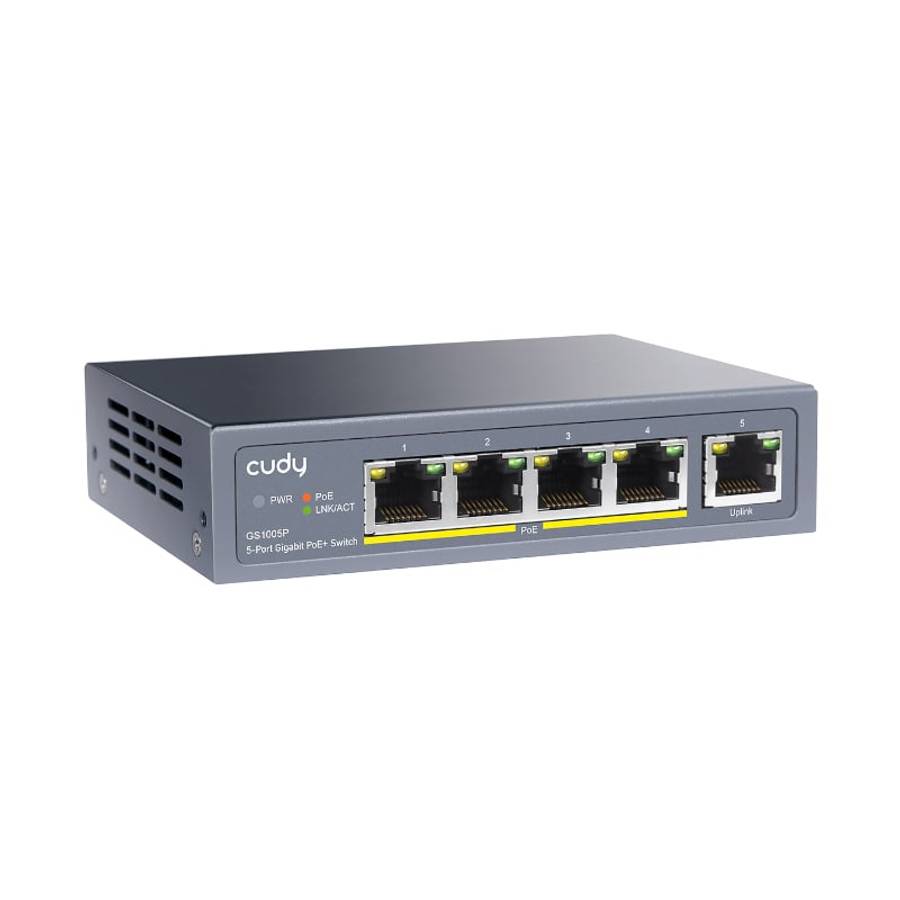 Cudy 5-Port Gigabit PoE+ Unmanaged Switch