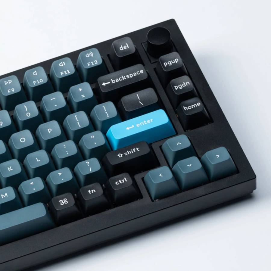 Keychron Double Shot KSA PBT Keycap Set - Dark Grey/Grey/Blue