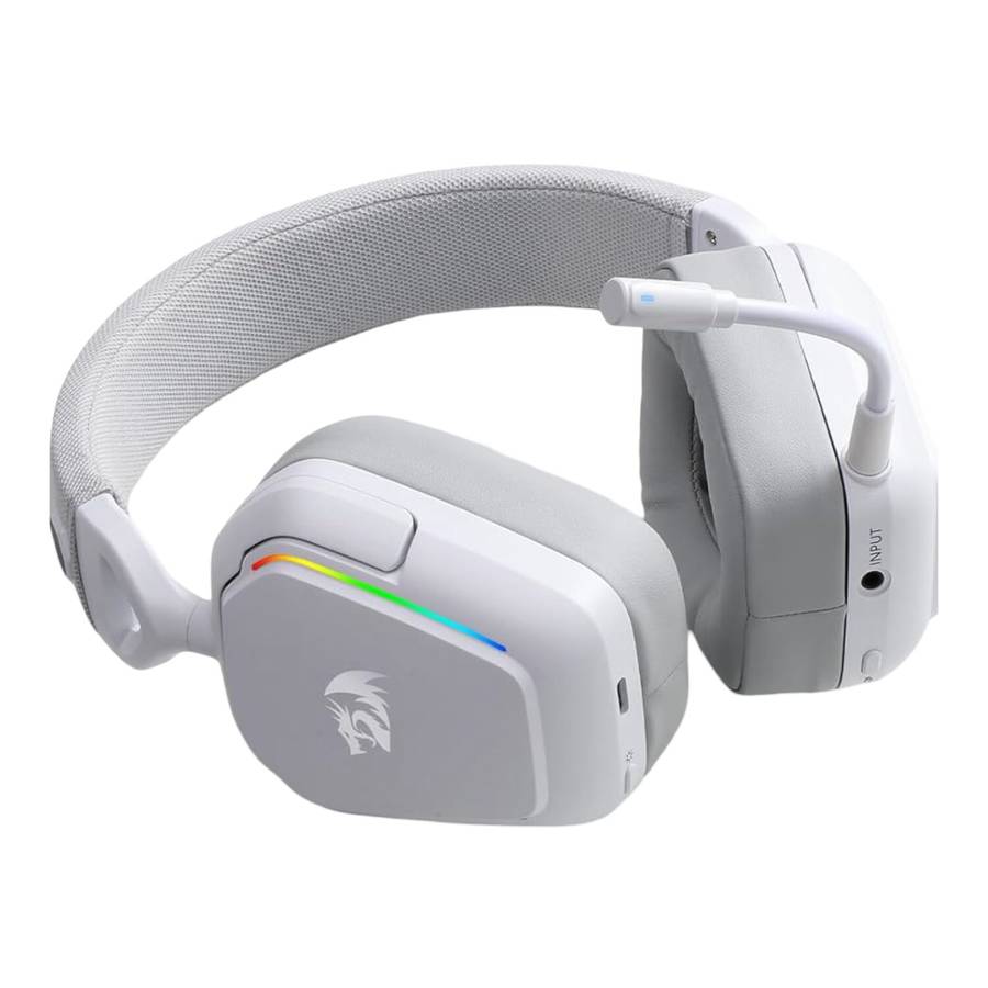 Redragon H868 RGB Wireless Gaming Headset - White