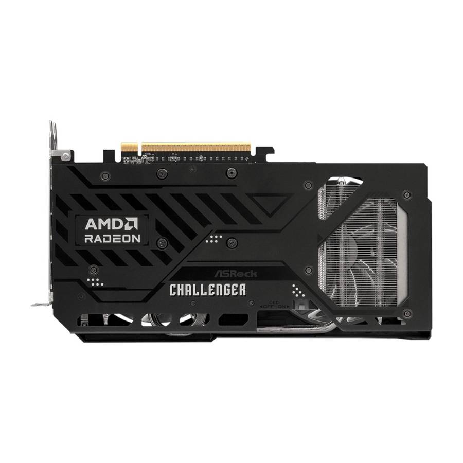 ASRock Radeon RX 9060 XT Challenger 16GB OC Graphics Card (RDNA 4, PCIe 5.0)