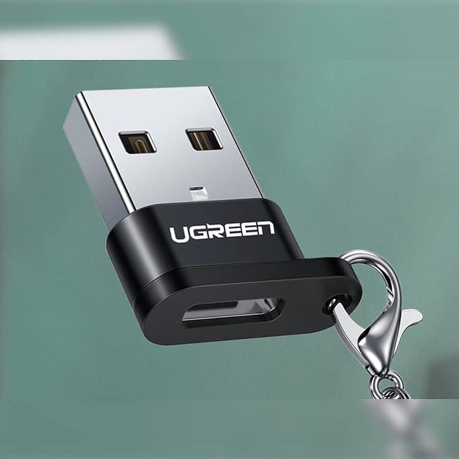 UGREEN USB A Male to USB Type-C Female Adapter (Black)