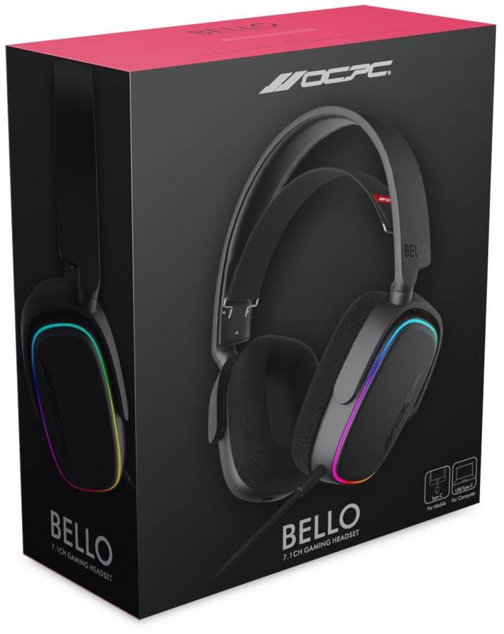 BELLO GAMING HEADSET 7.1 BLACK