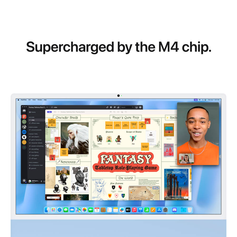 24-inch iMac with Retina 4.5K display: Apple M4 chip with 10core CPU and 10core GPU, 16GB, ...