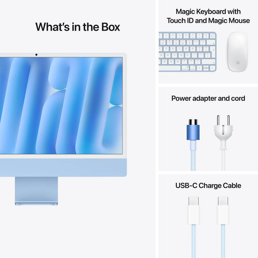 24-inch iMac with Retina 4.5K display: Apple M4 chip with 10core CPU and 10core GPU, 16GB, ...