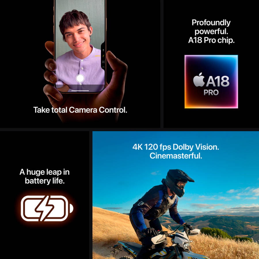 iPhone 16 Pro 1TB White Titanium,Model A3293