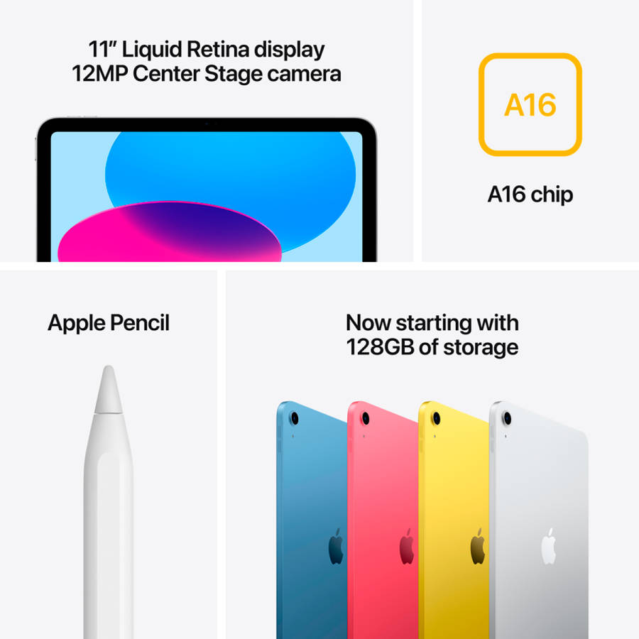 11-inch iPad Wi-Fi 128GB - Silver,Model A3354