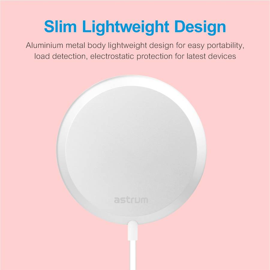 CW500 15W Magnetic Slim Wireless Charging Pad - Black