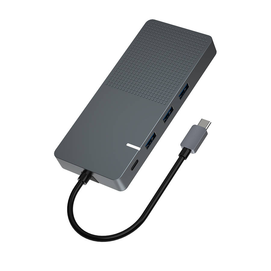 9 IN 1 USB-C HDMI VGA RJ45 TF PD - DA090