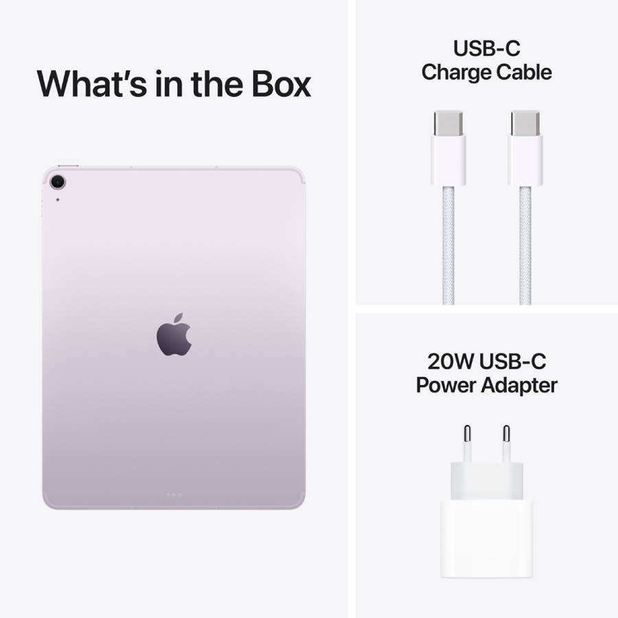 13-inch iPad Air M4 Wi-Fi + Cellular 128GB - Purple,Model A3462