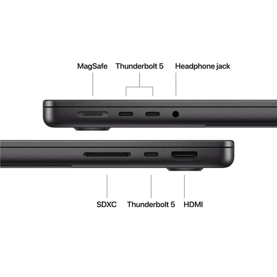 14-inch MacBook Pro: Apple M5 Pro chip with 15-core CPU and 16-core GPU, 24GB, 2TB SSD - Space Bl...