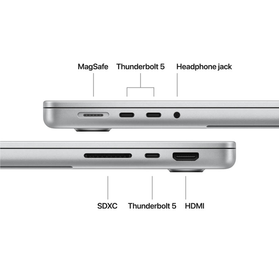 14-inch MacBook Pro: Apple M5 Max chip with 18-core CPU and 32-core GPU, 36GB, 2TB SSD - Silver,M...
